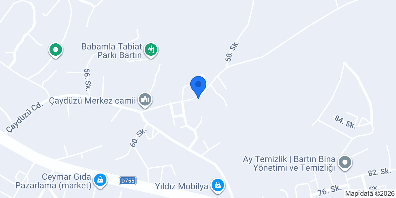 Bartın Öz Doğan Yapı Dekorasyon konumu