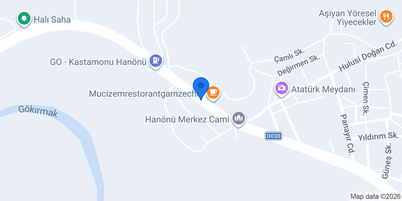 Ptt-hanönü konumu