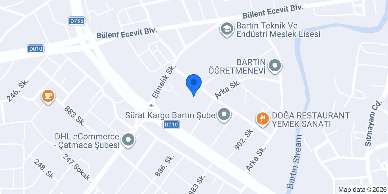 T.C. Bartın Valiliği konumu