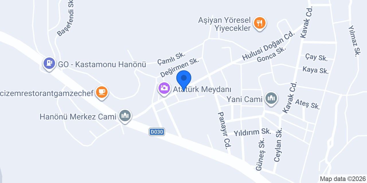Hanönü Noterliği konumu