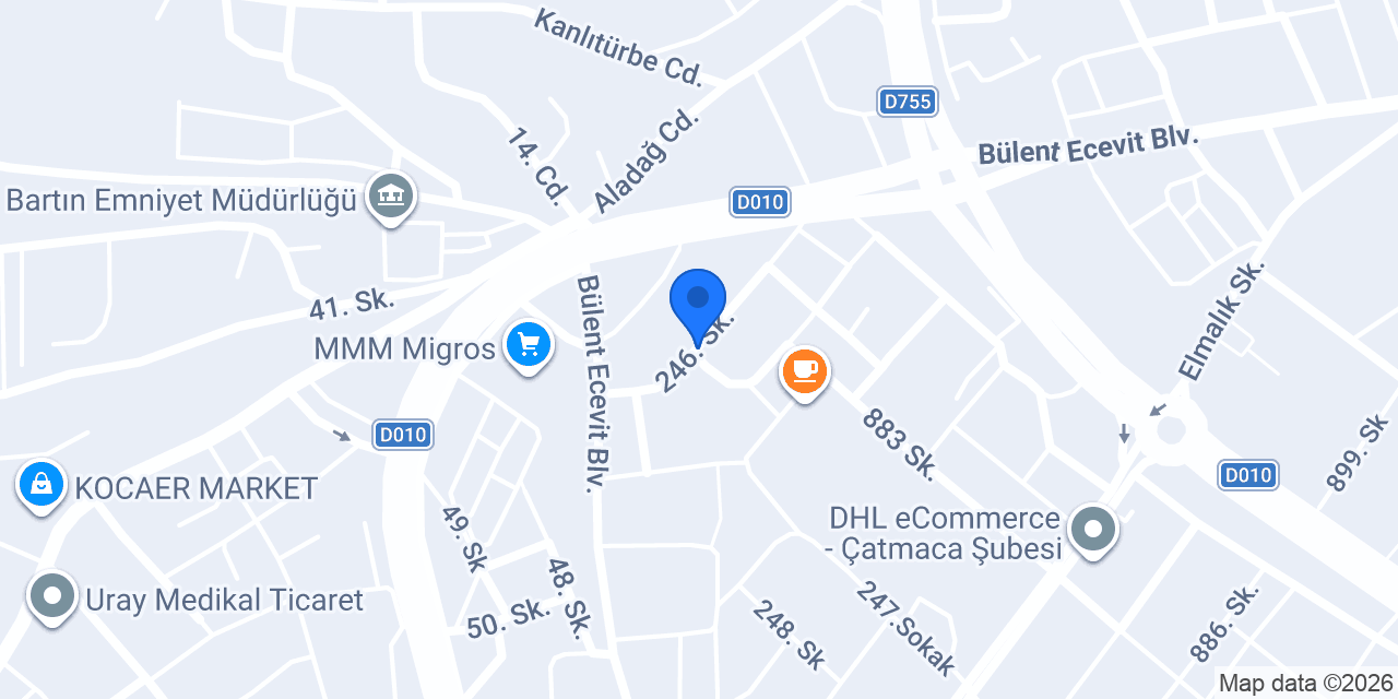 Gırgır Cafe Bartın konumu