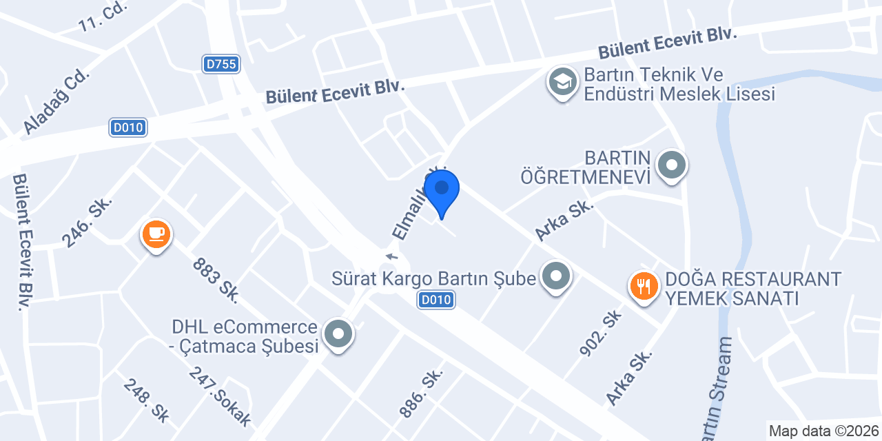 Bartın Tapu Müdürlüğü konumu