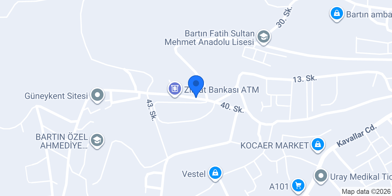Bartın Taksi konumu