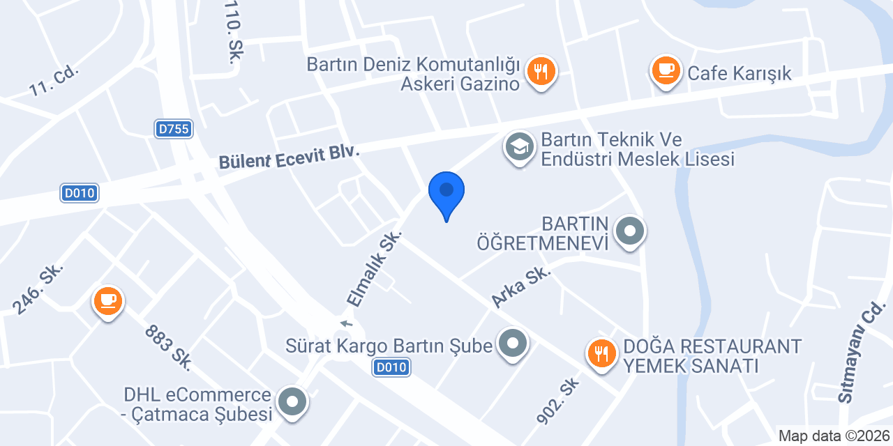 Bartın Belediyesi konumu