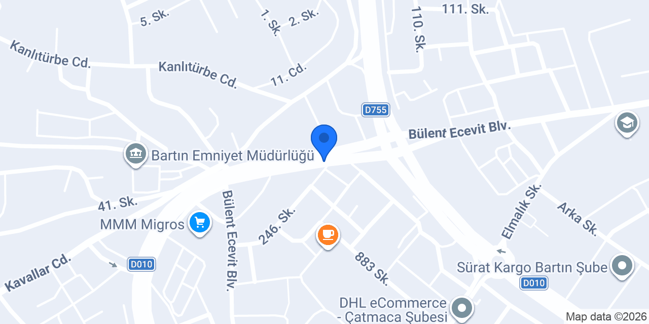 Yalçınkaya Ticaret Merkez konumu