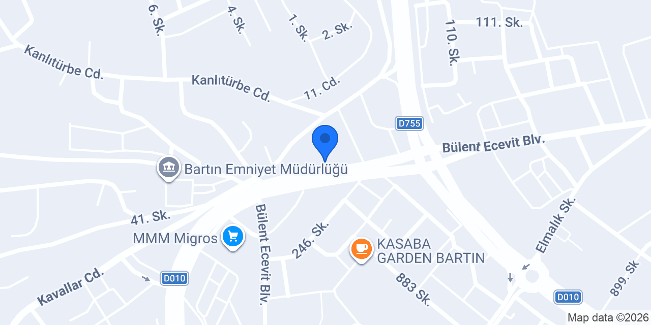 Newjoy Bartın konumu