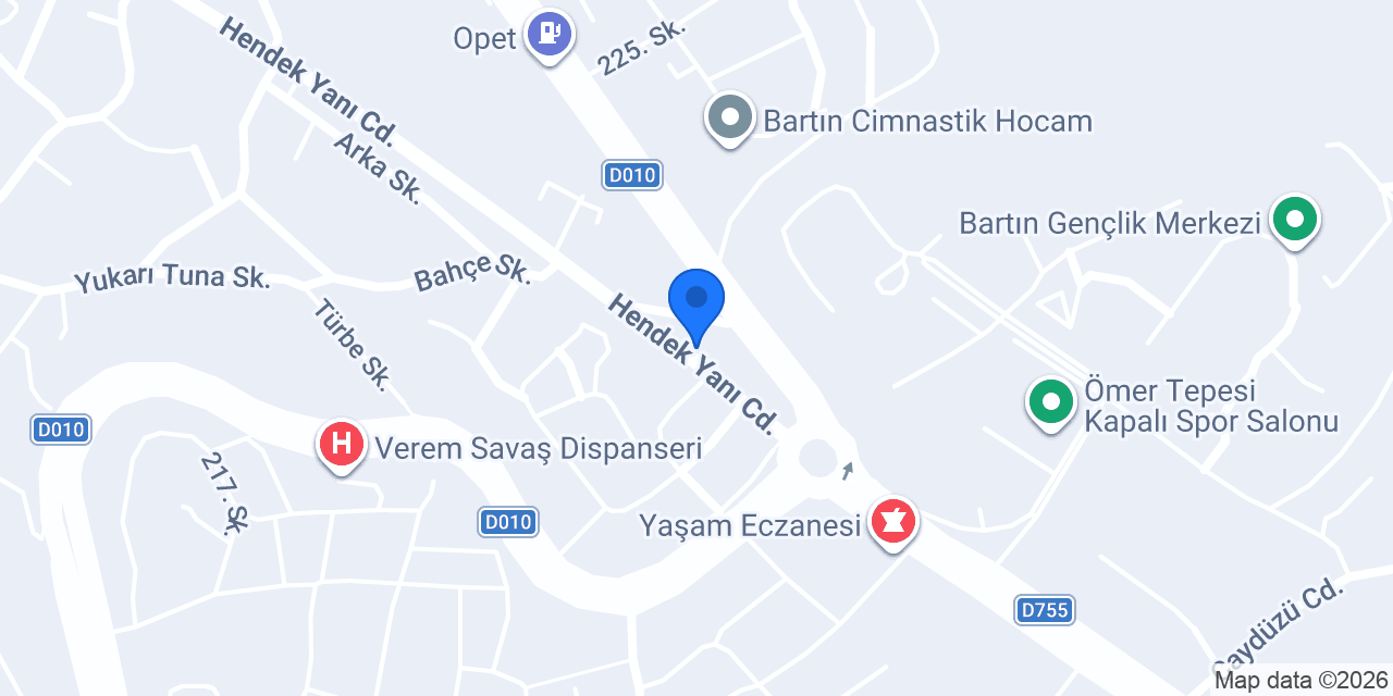 Eriş Elektrik Bartın konumu