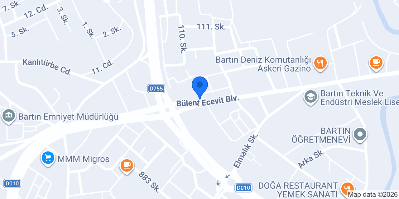 Kuaför Emin konumu