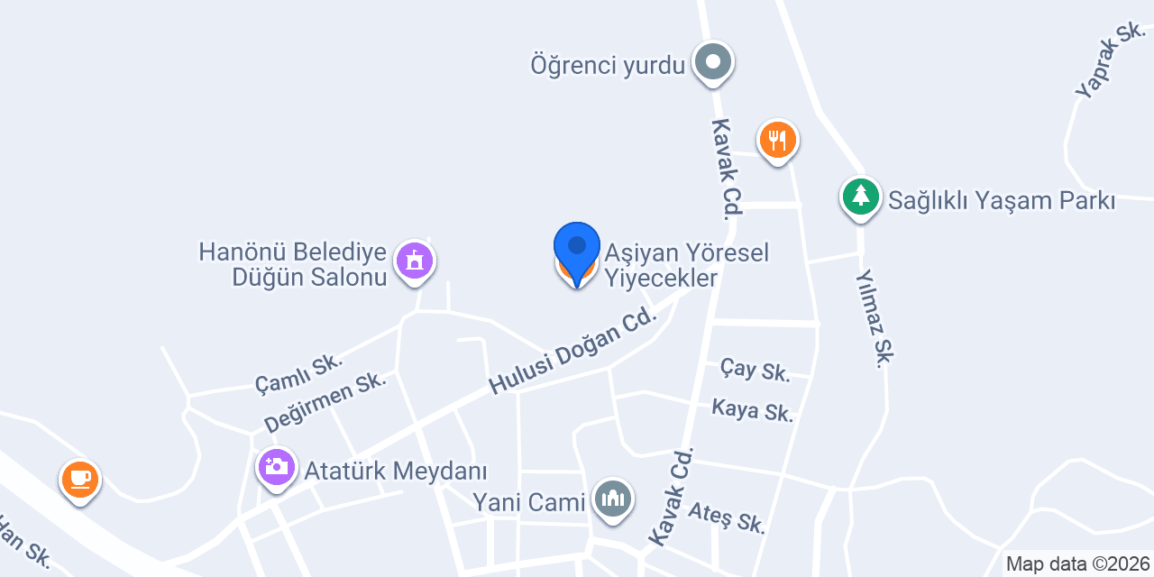 Aşiyan Yöresel Yiyecekler konumu
