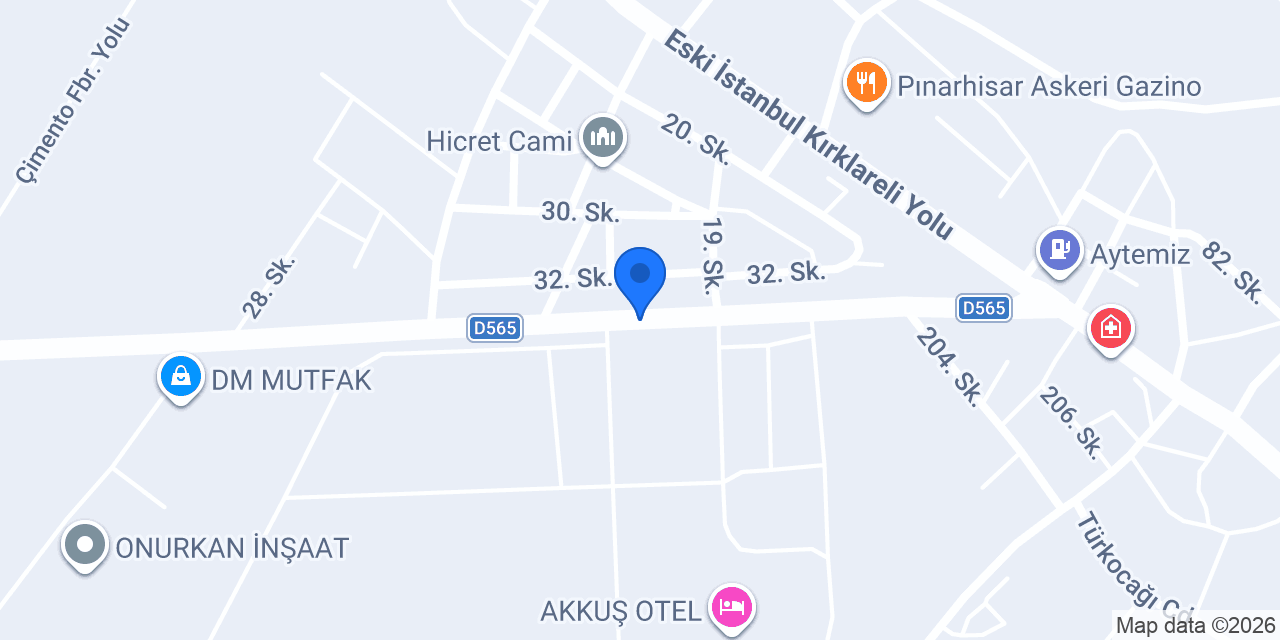 Tek-Pa A.Ş. konumu