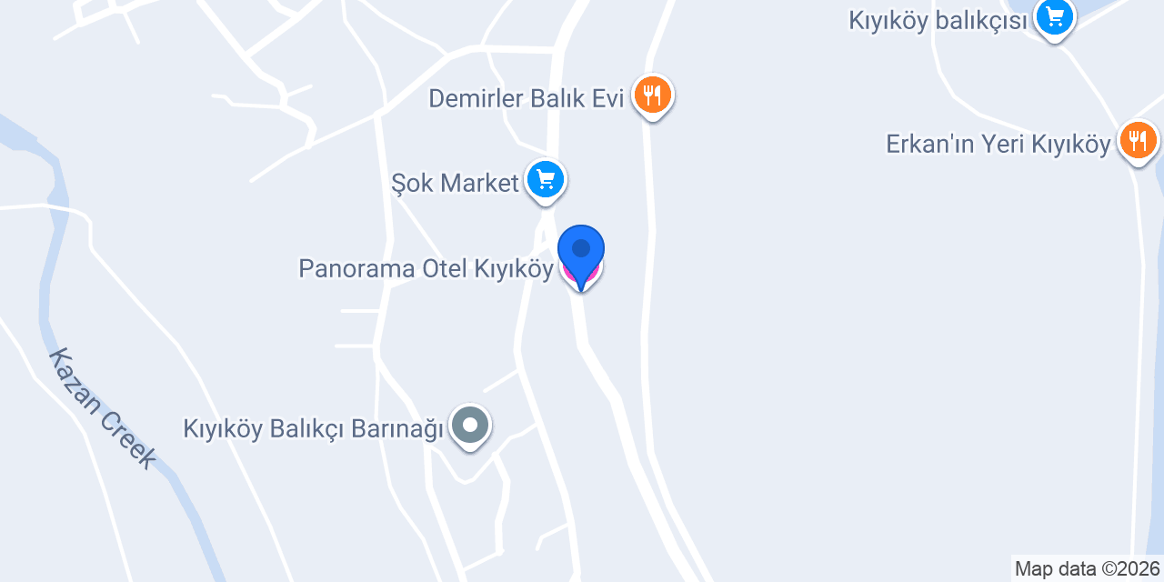 Panorama Otel Kıyıköy konumu