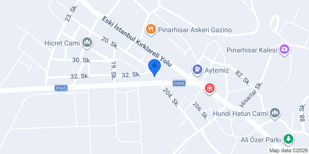 Pense Yapı Market konumu