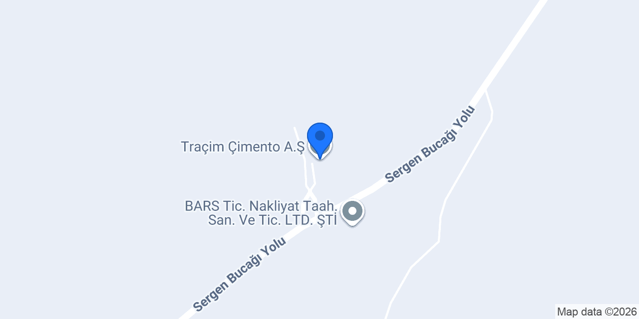 Traçim Çimento A.Ş. konumu