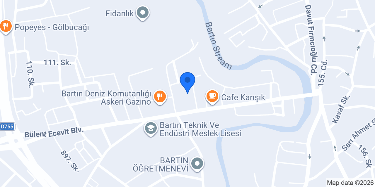 Bartın Organizasyon konumu