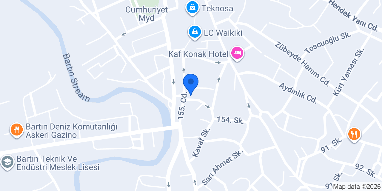 Rana Konak Bartın Otel ve Restoran konumu