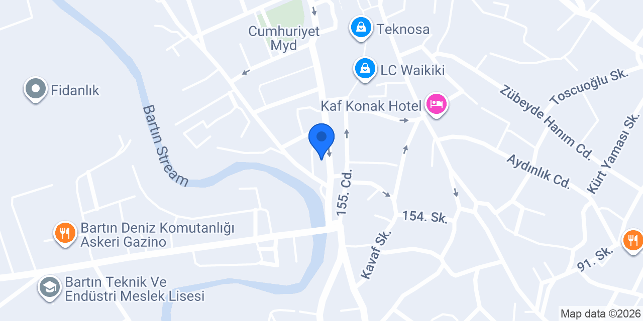 Bartın Rüzgar Çiçekçilik konumu