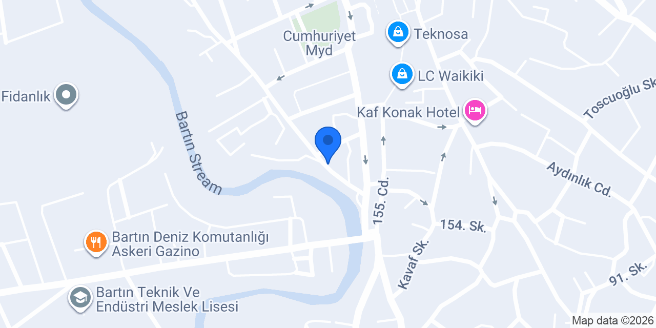 Cugga Cafe Bartın konumu
