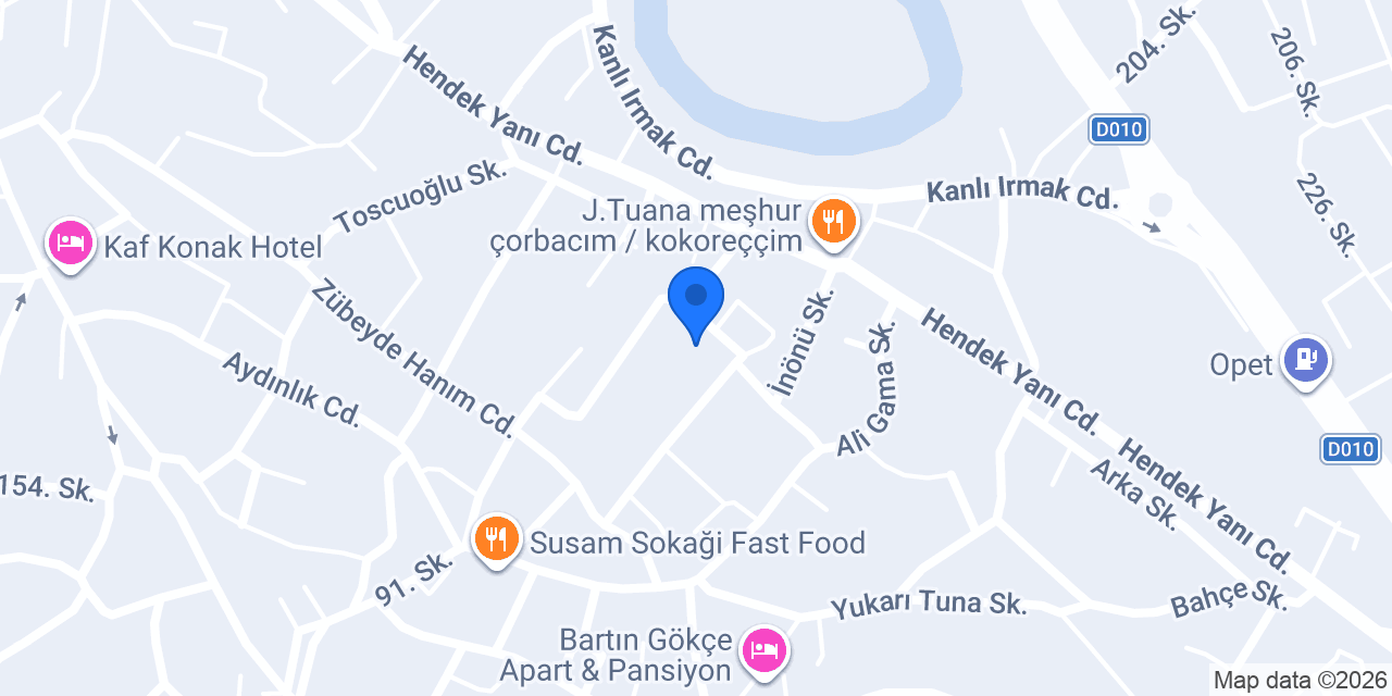 Hendekyanı Ortaokulu konumu