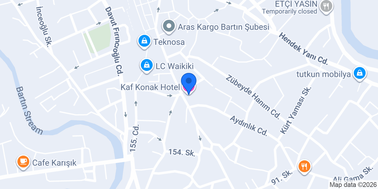 Kaf Konak Hotel konumu