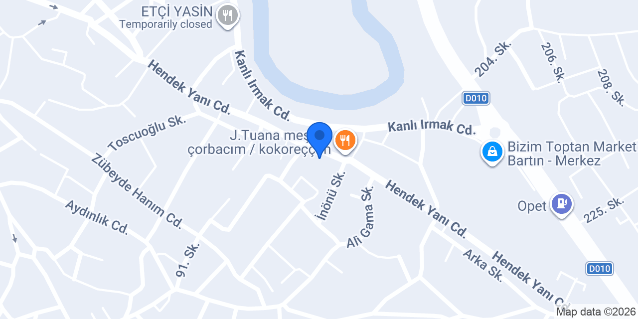 Durak Market konumu