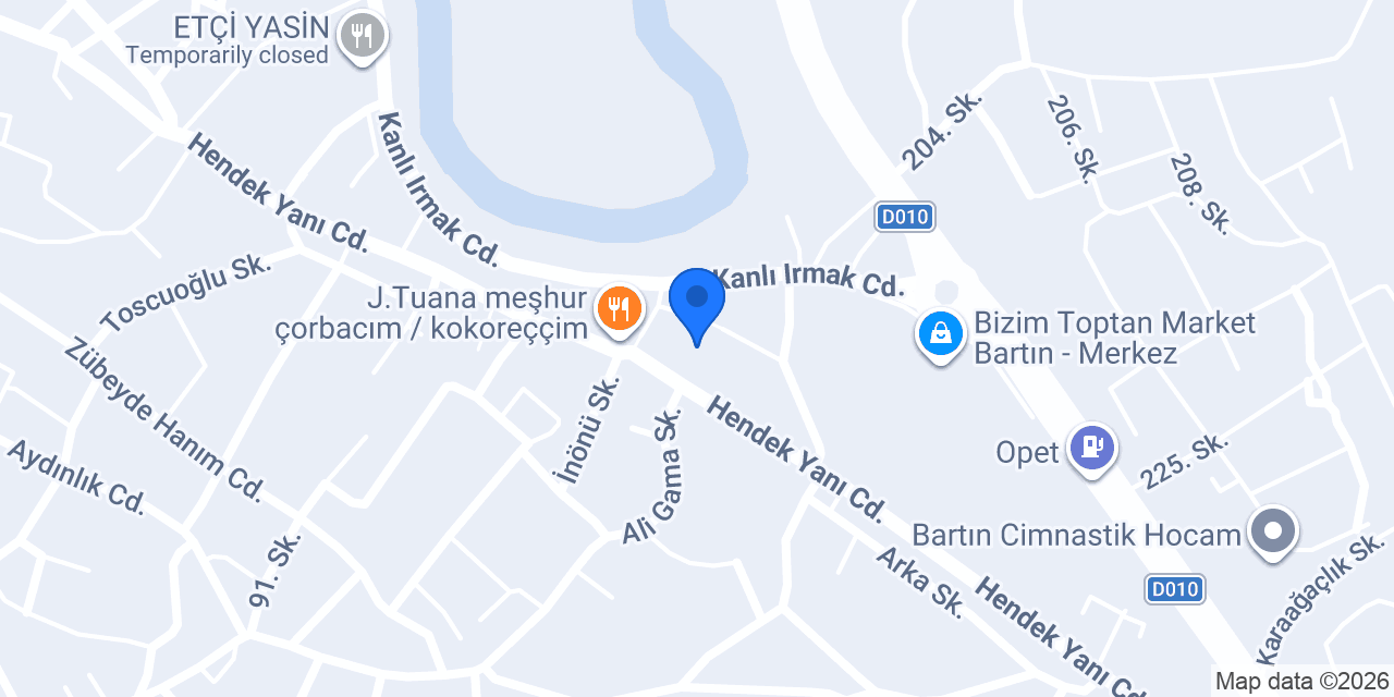 Irmak Mobilya konumu