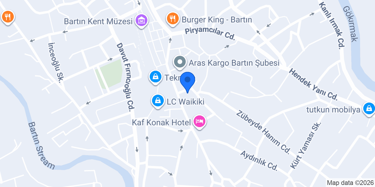 Yeşilay Danışmanlık Merkezi (YEDAM) Bartın konumu