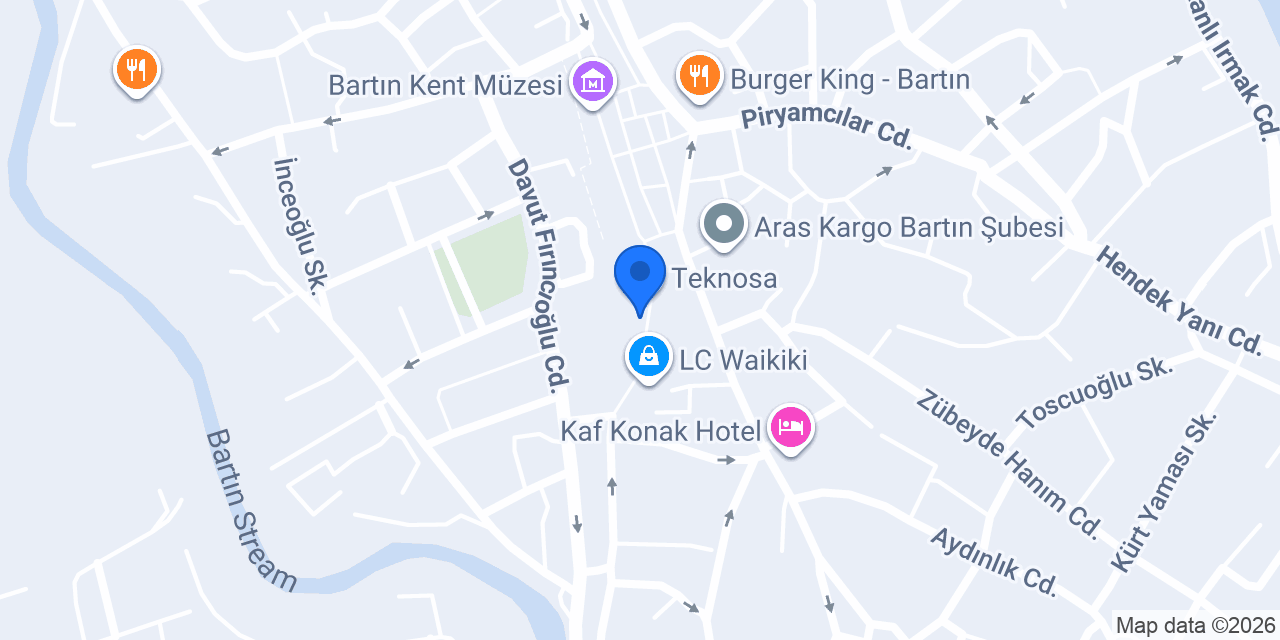 Garanti BBVA Bartın Şubesi konumu