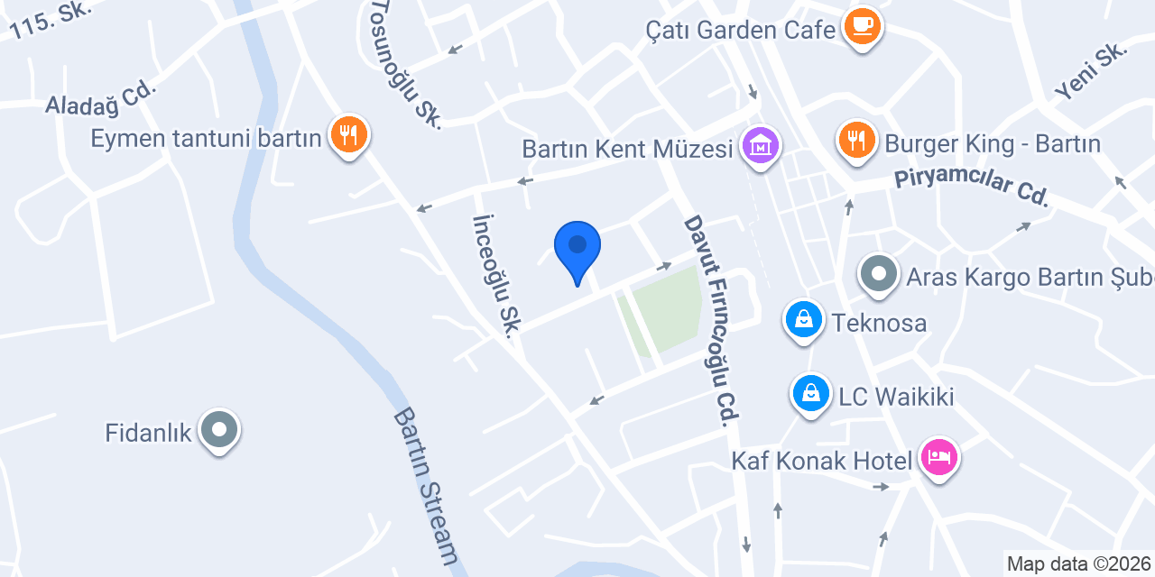 Bartın Gizem'in Bahçesi konumu