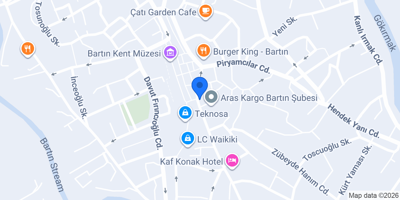 VakıfBank Bartın Şubesi konumu
