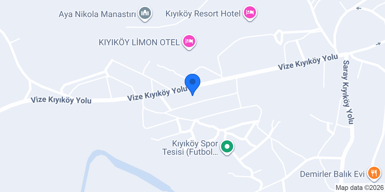 Esra Pansiyon Kıyıköy konumu