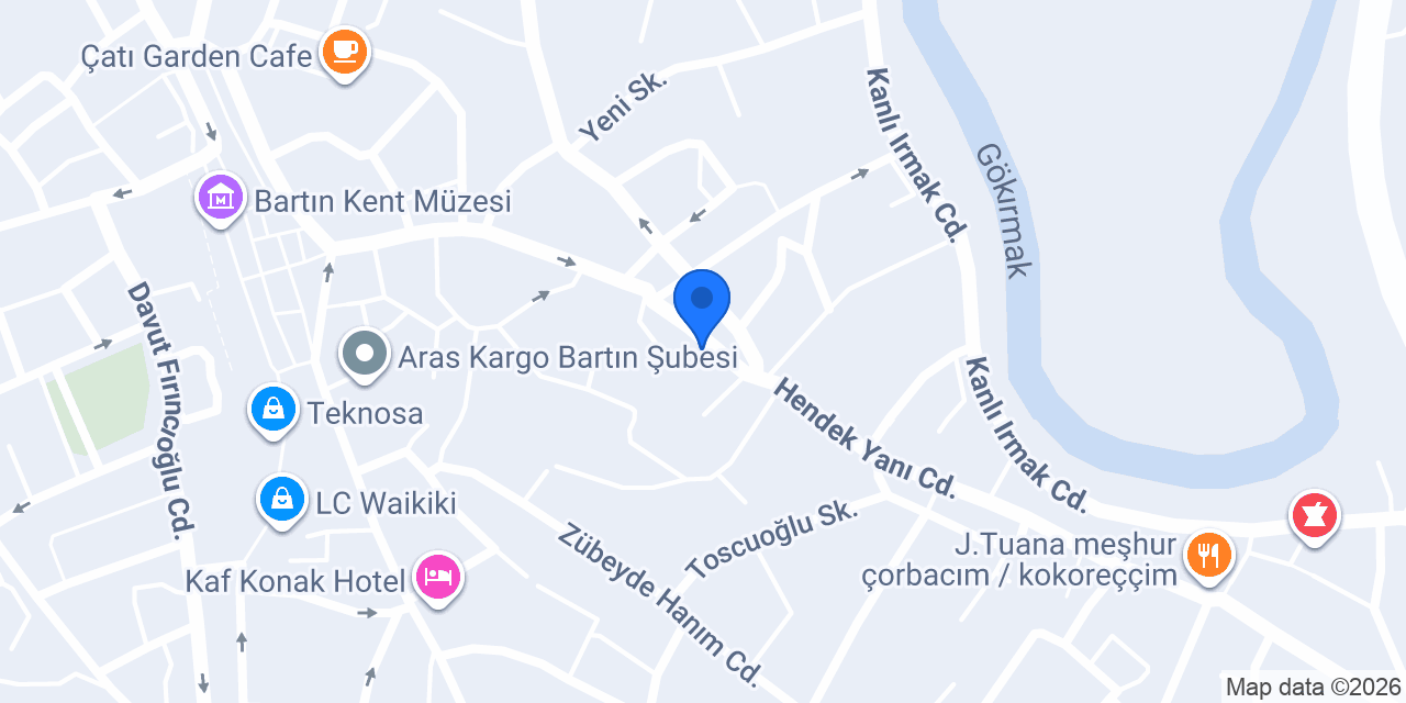 Ziraat Katılım Bartın Şubesi konumu