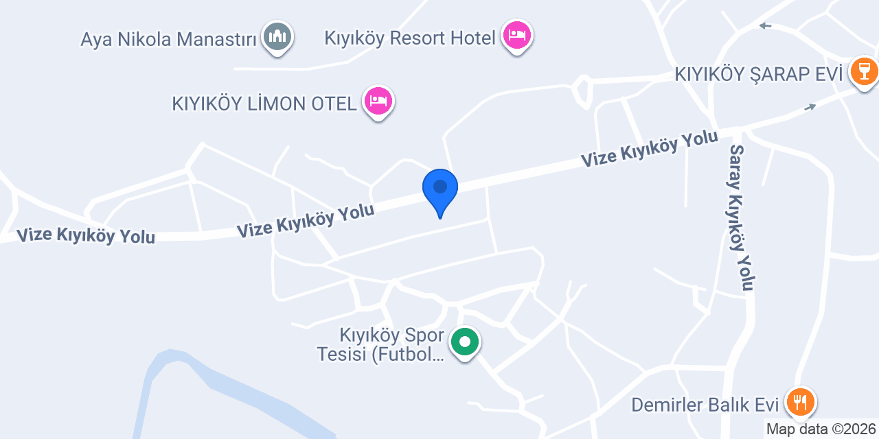 Kıyıköy Çetin Pansiyon konumu