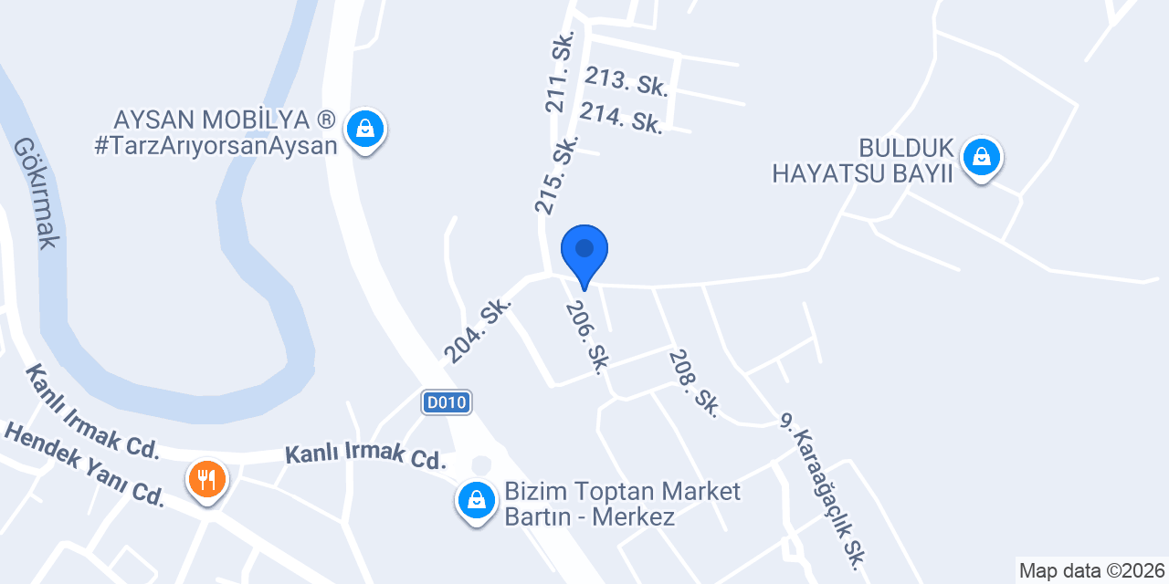 Özkök Turizm konumu
