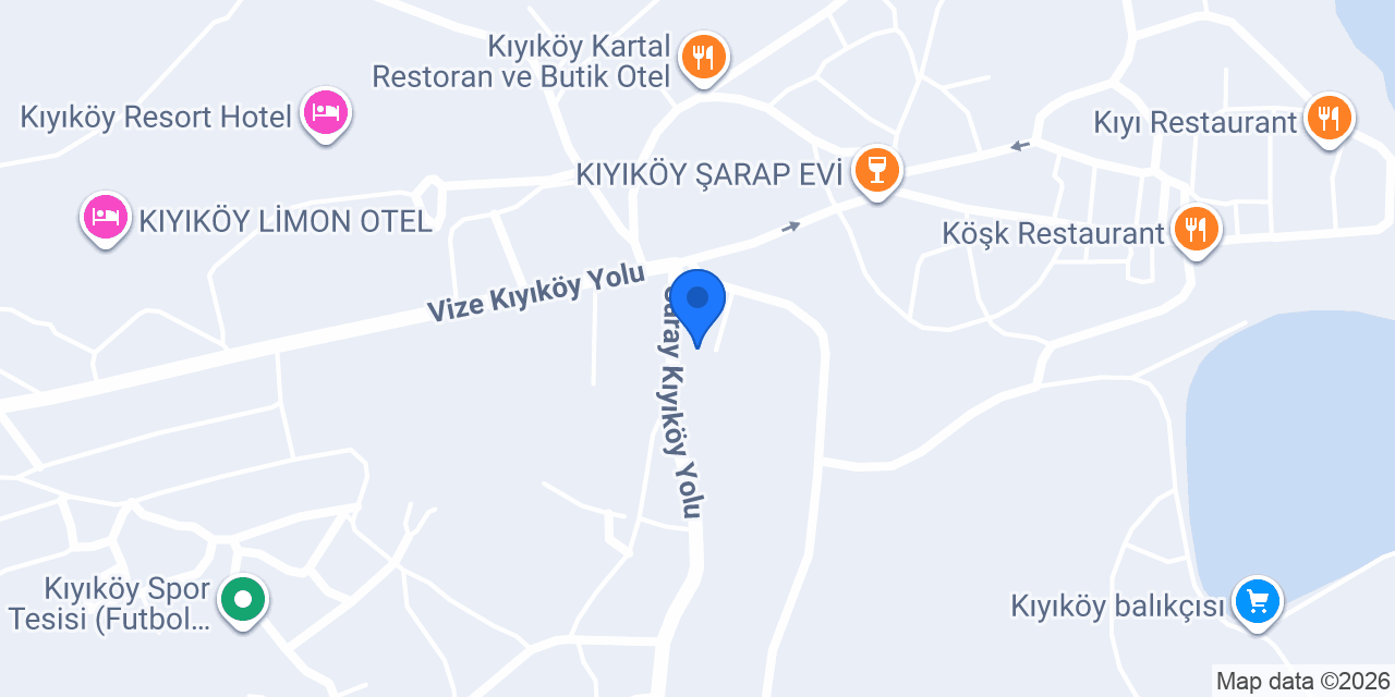 Kıyıköy Damla Apart Otel konumu