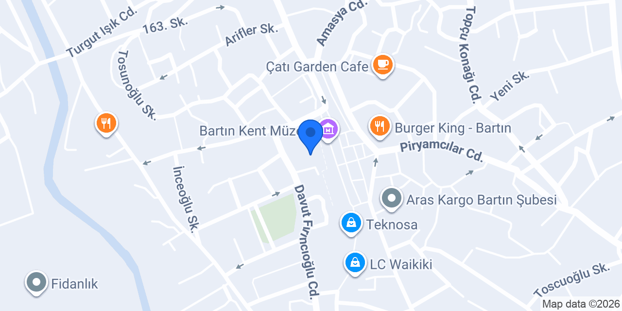Bartın Belediye Çay Bahçesi konumu