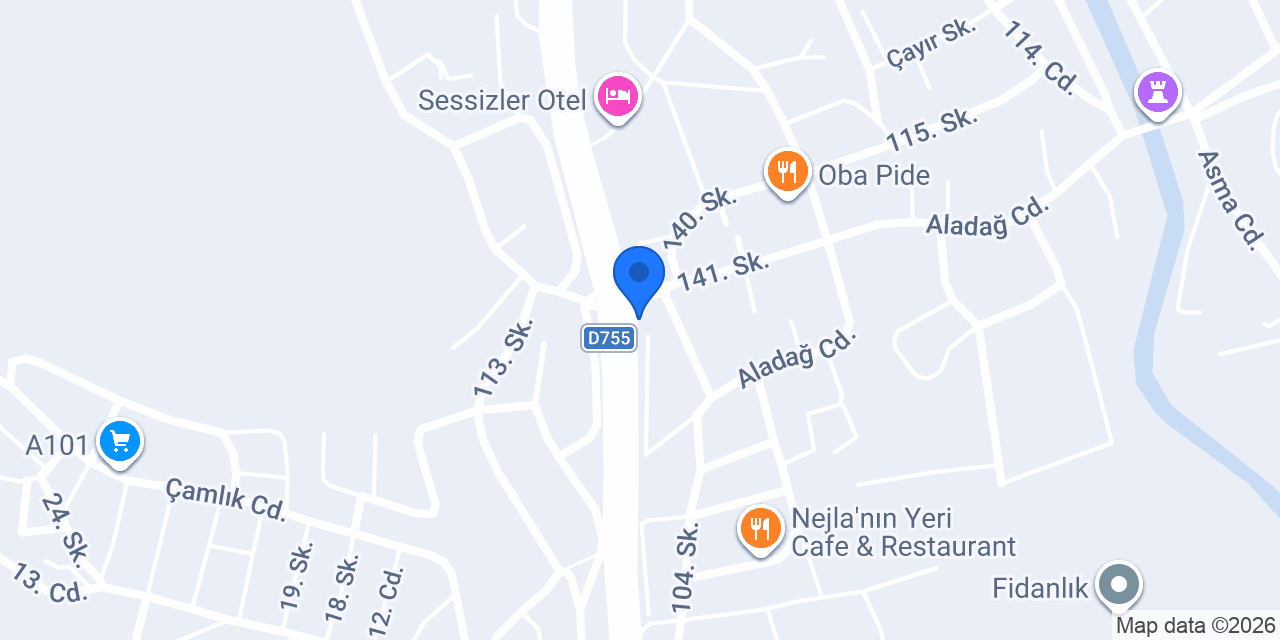 Bartın Diyaliz Mer. konumu