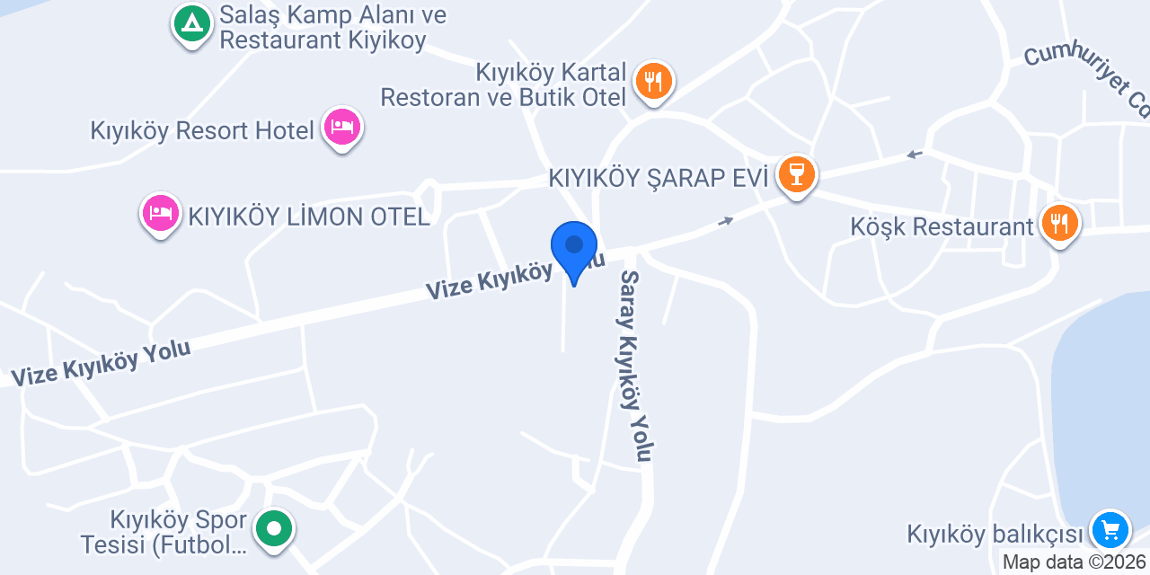 Kıyıköy Fatoş Pansiyon konumu