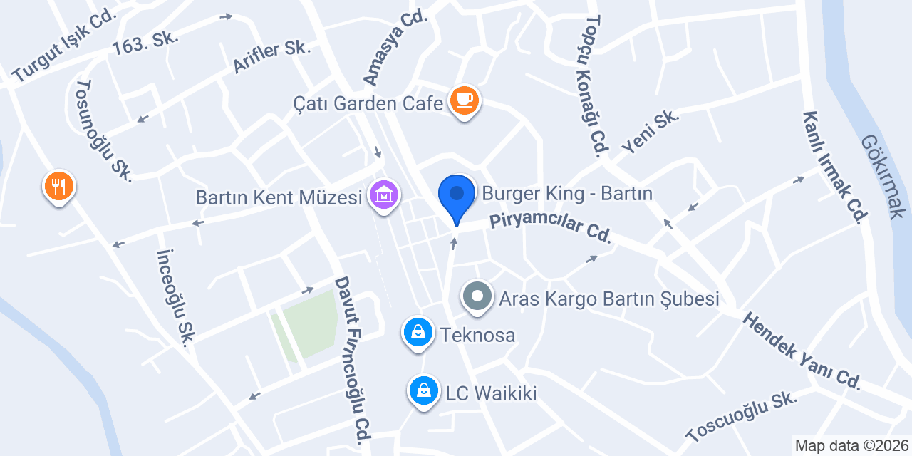 Akbank Bartın Şubesi konumu