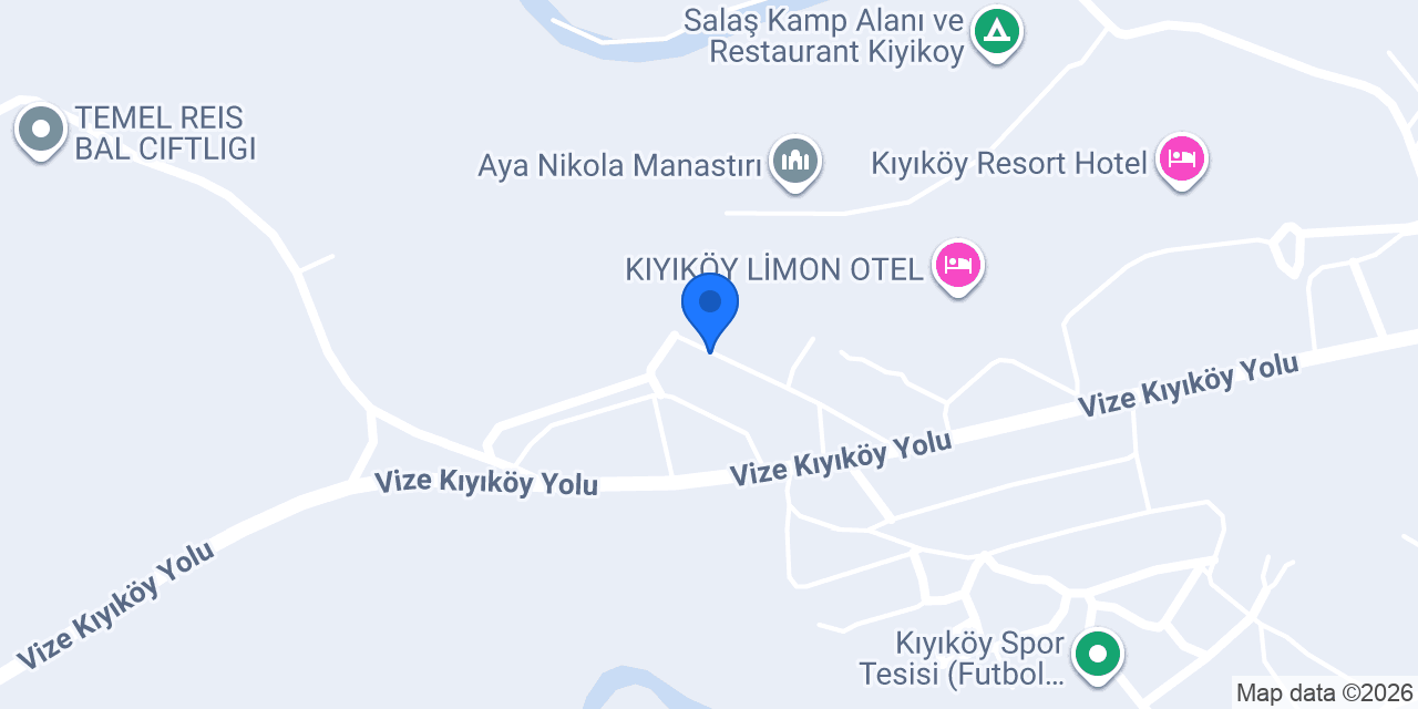 Kıyıköy pansiyon konumu