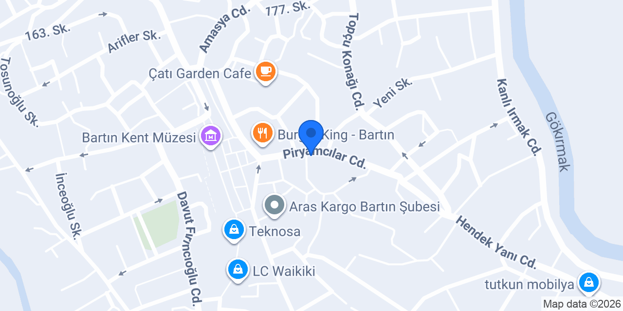Çağlayanlar Yapı Market konumu