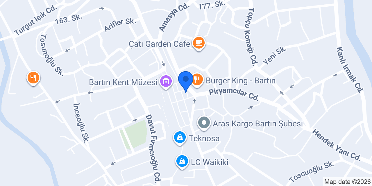 Çiçek Turizm Bartın Şubesi konumu