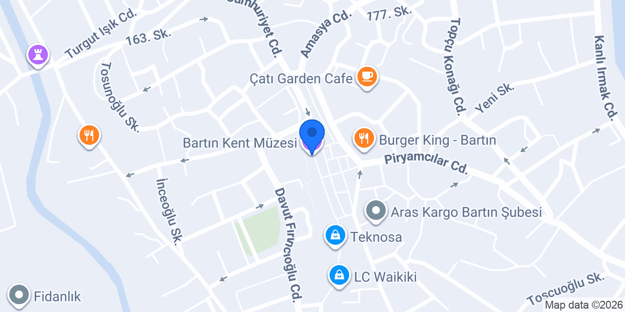 Bartın Kent Müzesi konumu