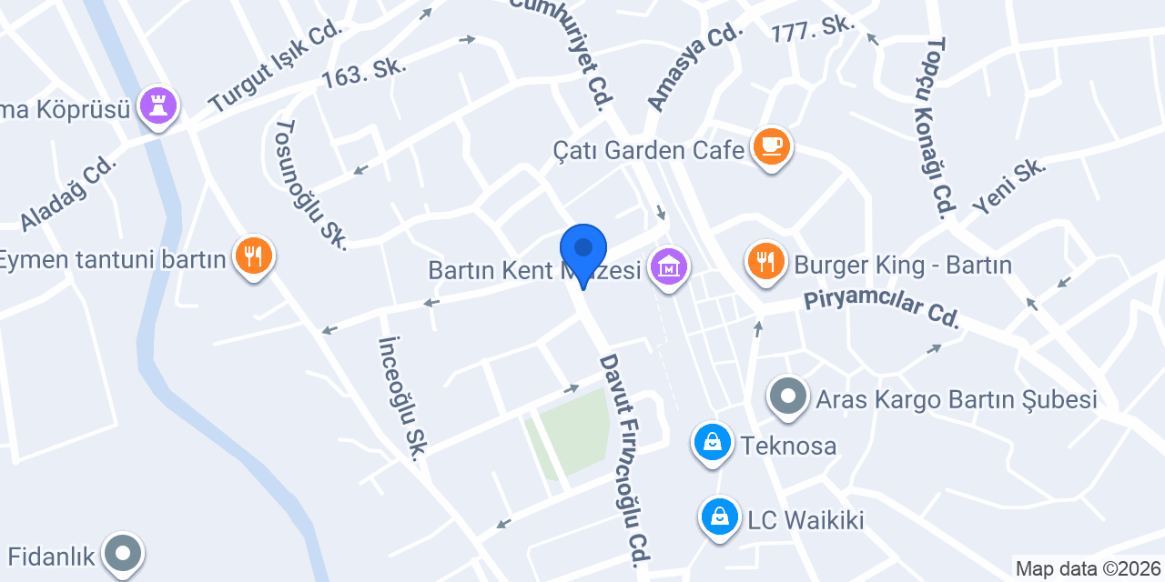AYDINLAR Perde Premium Bartın konumu