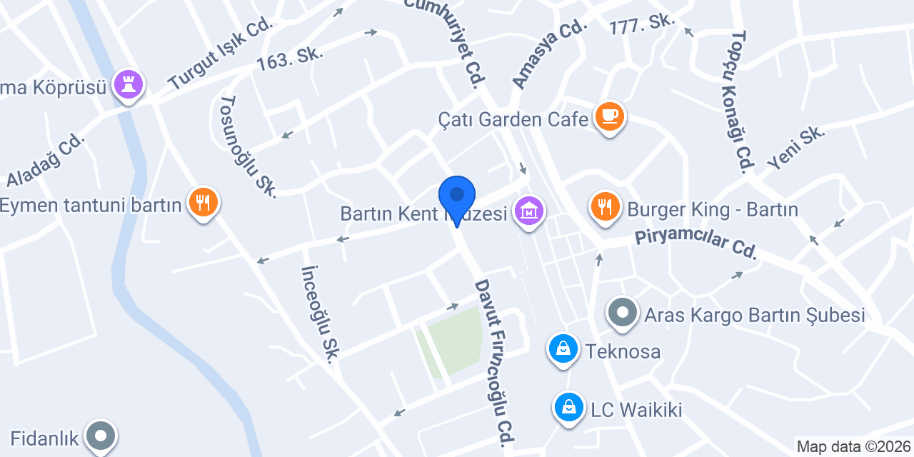 Bartın Rezerve Taksi konumu