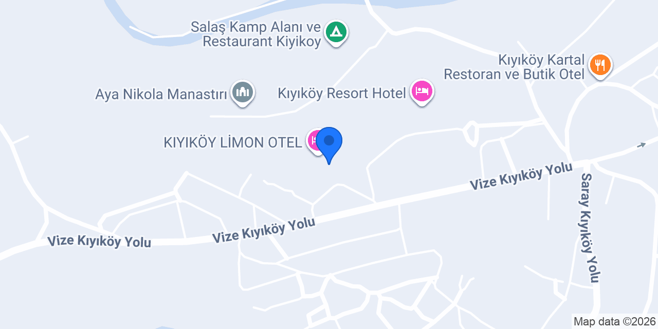 Kiyikoy aile konaklama konumu
