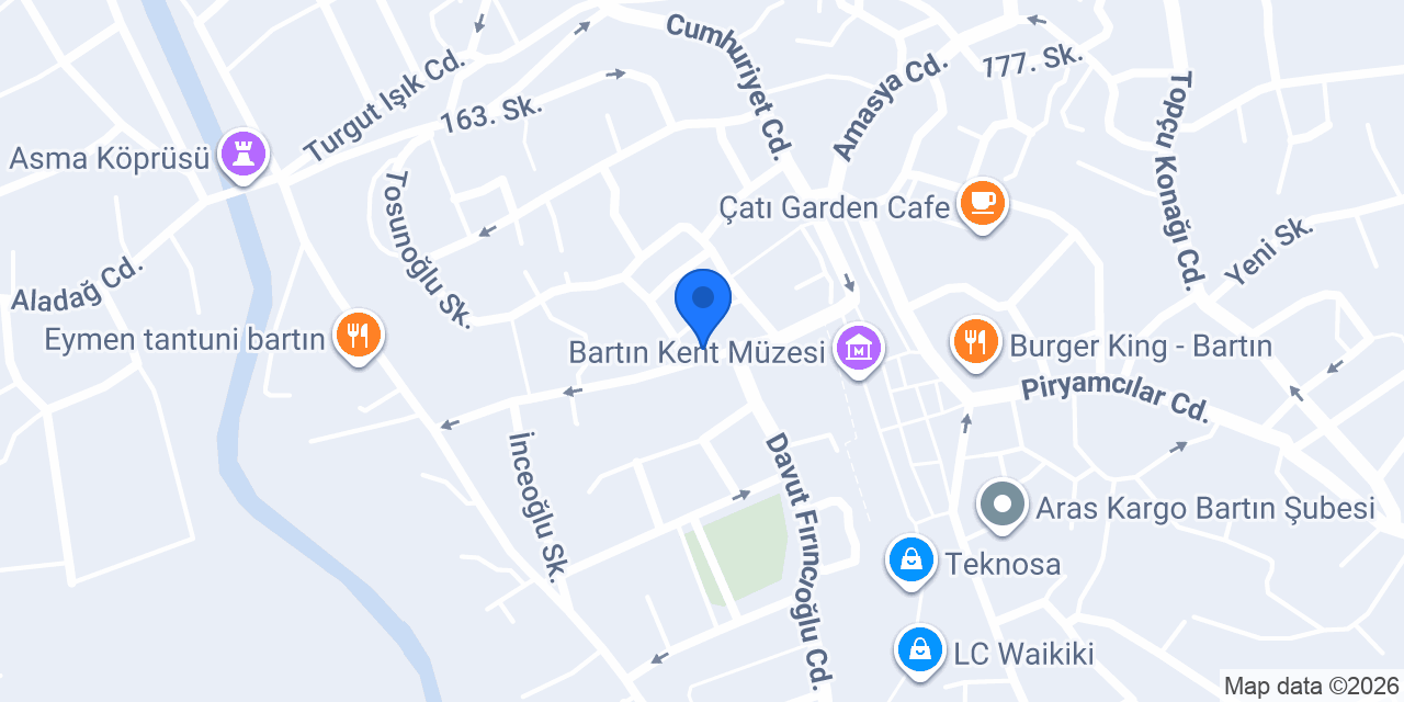 Bartın YENİGÜN MÜHENDİSLİK VE ASANSÖR konumu