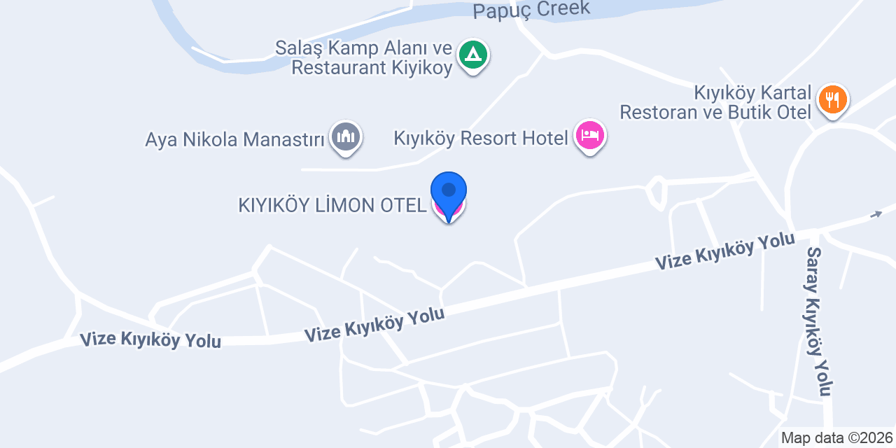 KIYIKÖY LİMON OTEL konumu