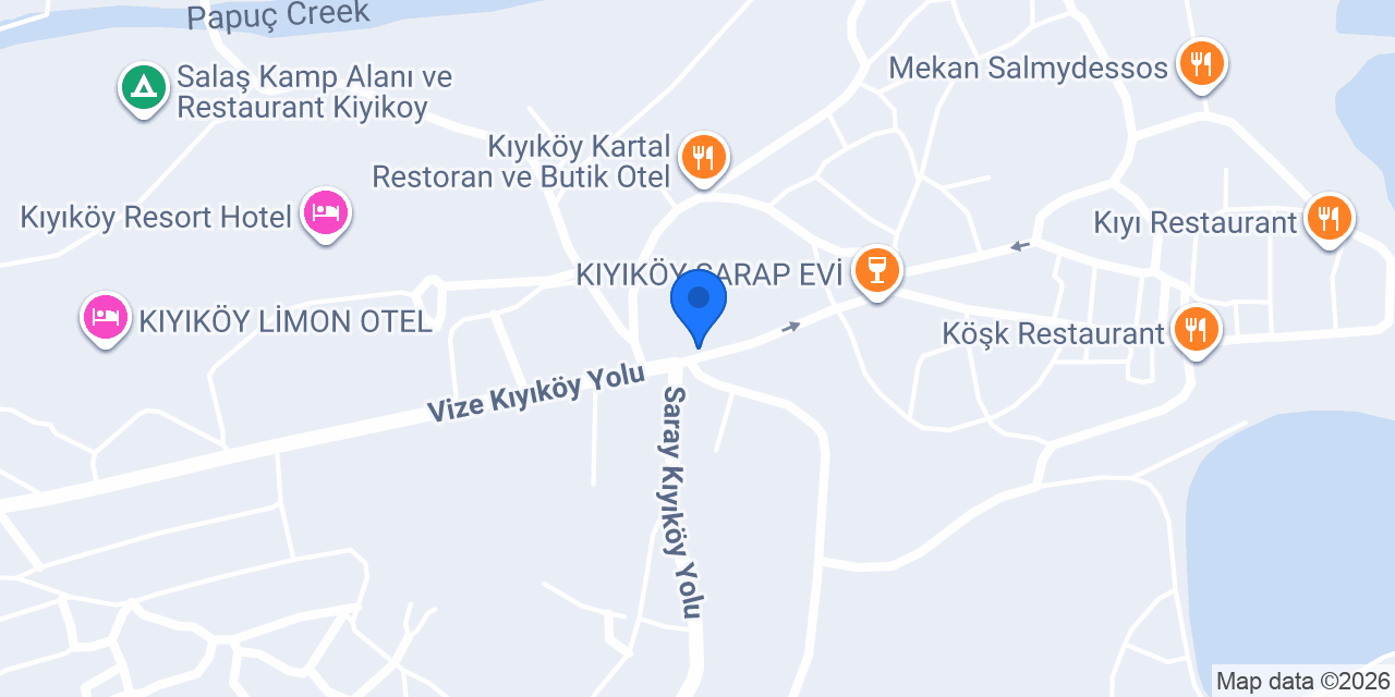 Kıyıköy taksi konumu
