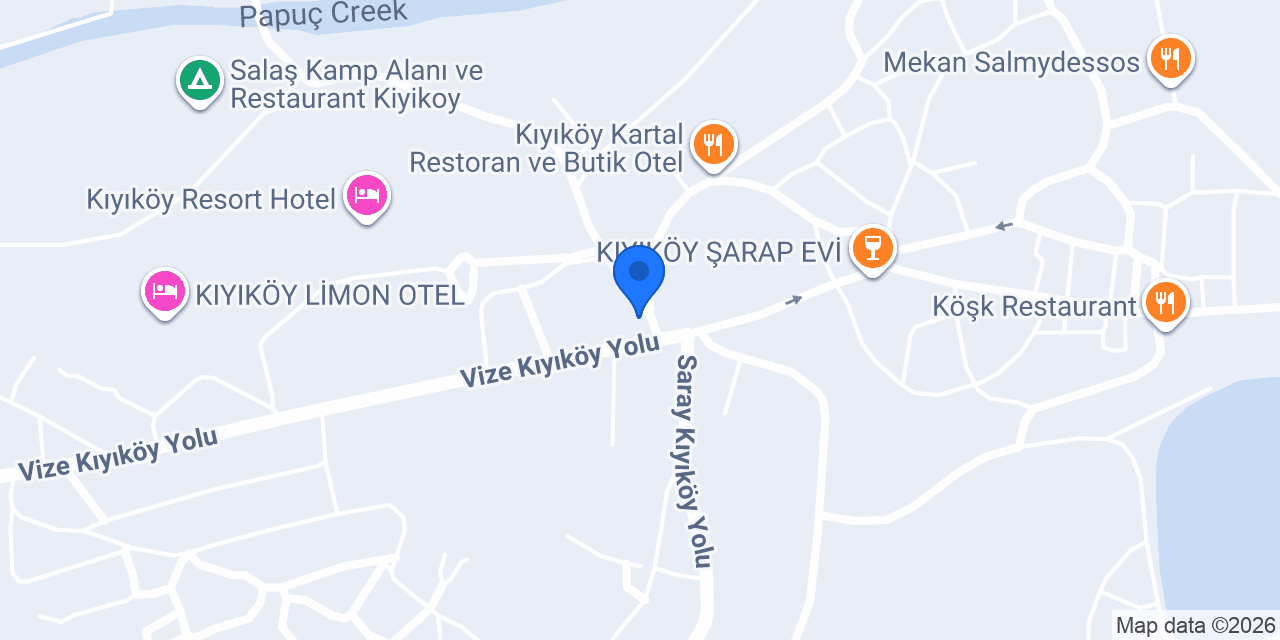 Kıyıköy Cafe konumu