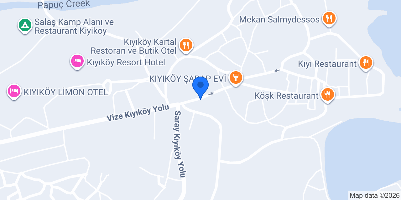 Kıyıköy ÖZTÜRK Cafe konumu